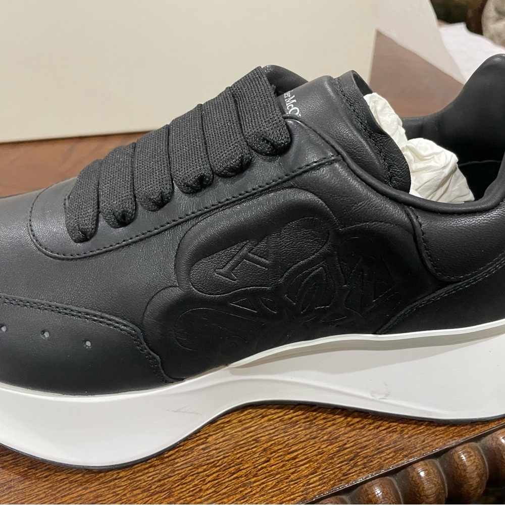 Alexander McQUEEN Leather Runner Sneaker Size 9.5